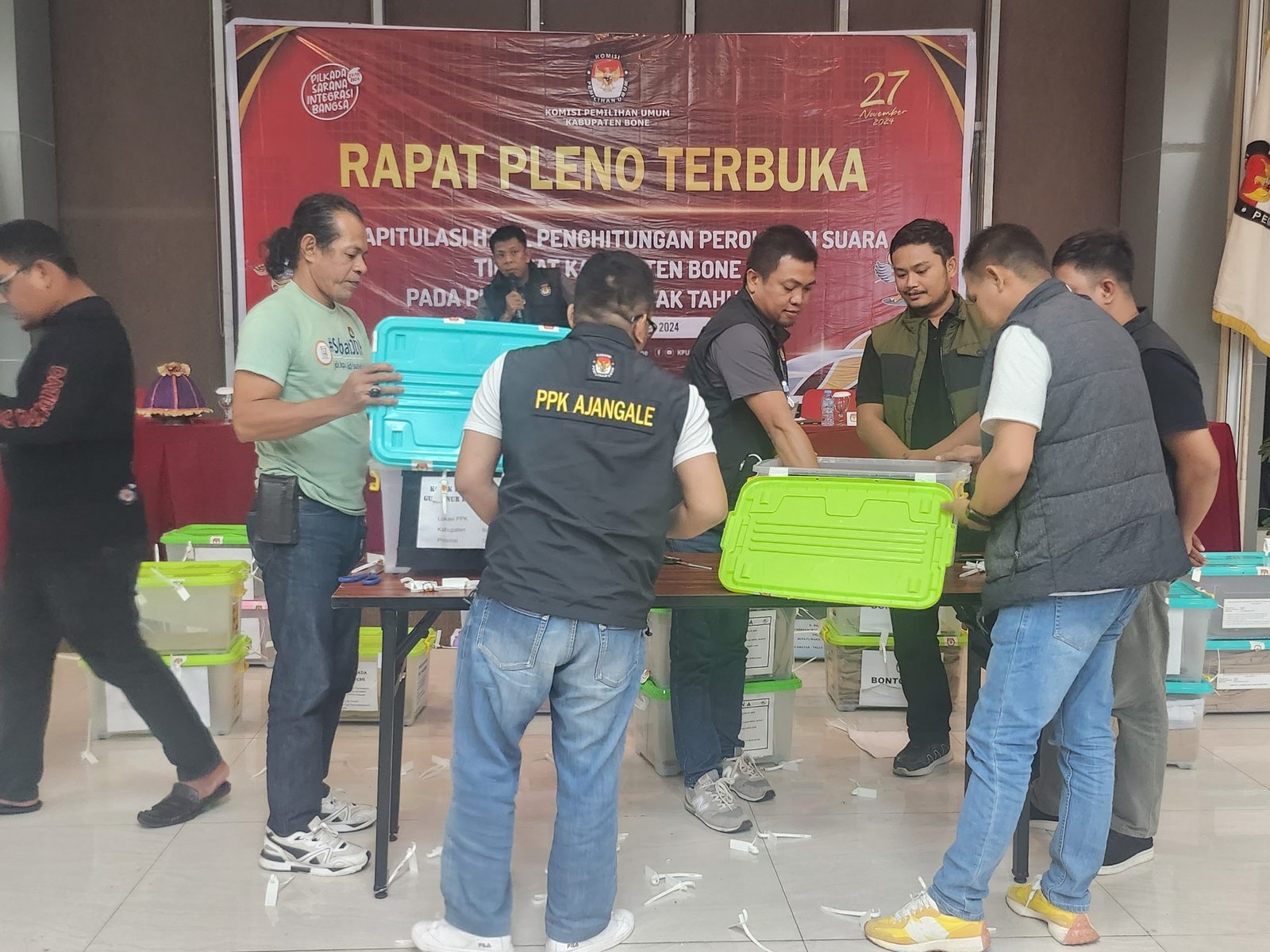 Berikut Perolehan Suara Hasil Pleno Terbuka 14 Kecamatan di Kabupaten Bone