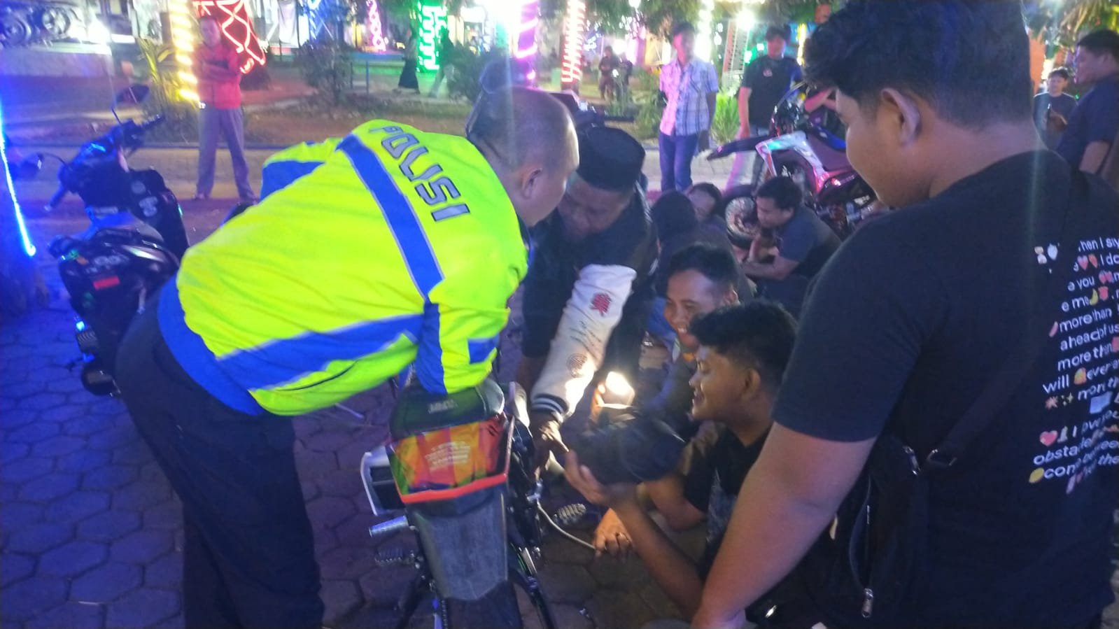 Polantas Bone Gencarkan Penertiban Knalpot Brong di Hari Ke-5 Ops Keselamatan