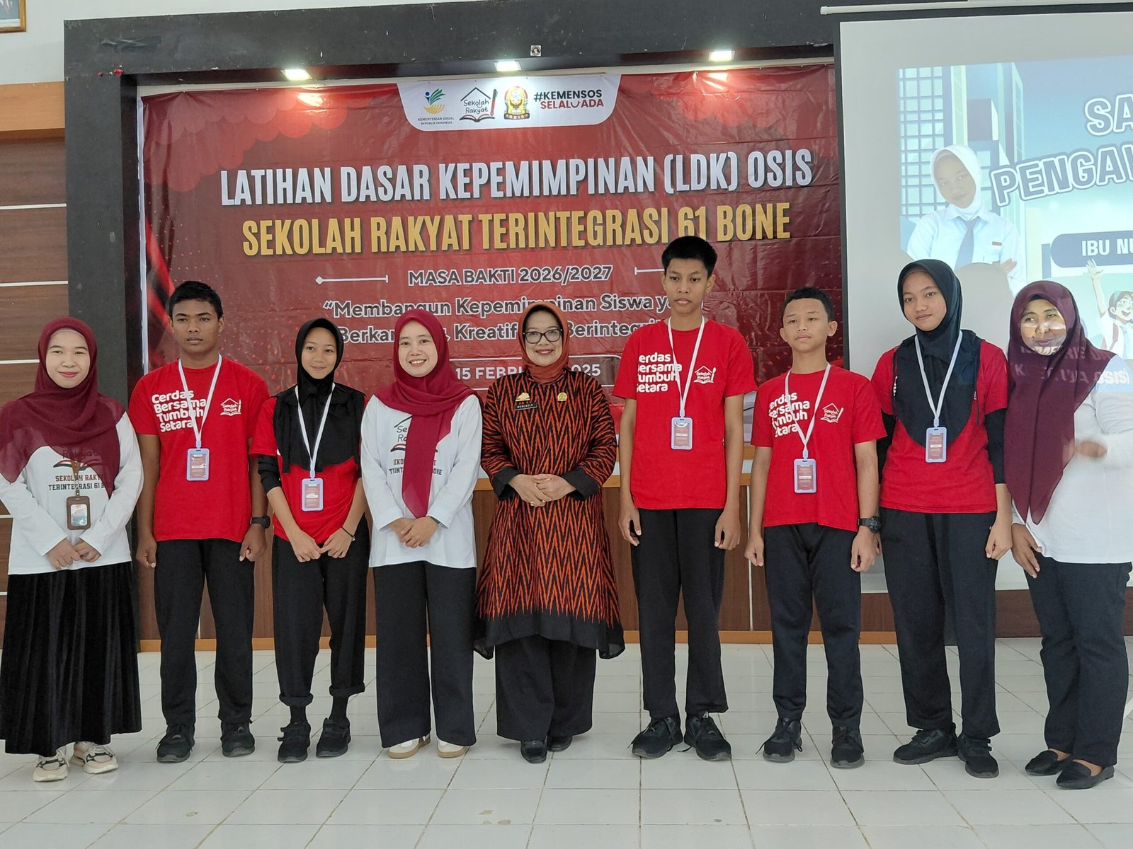 SRT 61 Bone Kukuhkan Perdana OSIS SMA di Latihan Dasar Kepemimpinan LDK