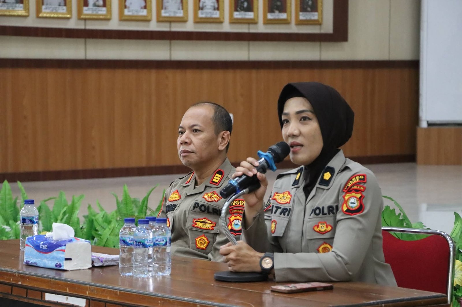 Kabag SDM Polres Bone Berikan Motivasi Kepada Siswa Latja di Sela Penerimaan Materi