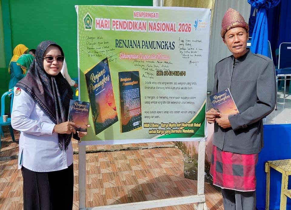 Sosok Dibalik Peluncuran Buku “Renjana Pamungkas” Di Moment Hardiknas 2026 MAN 2 Bone