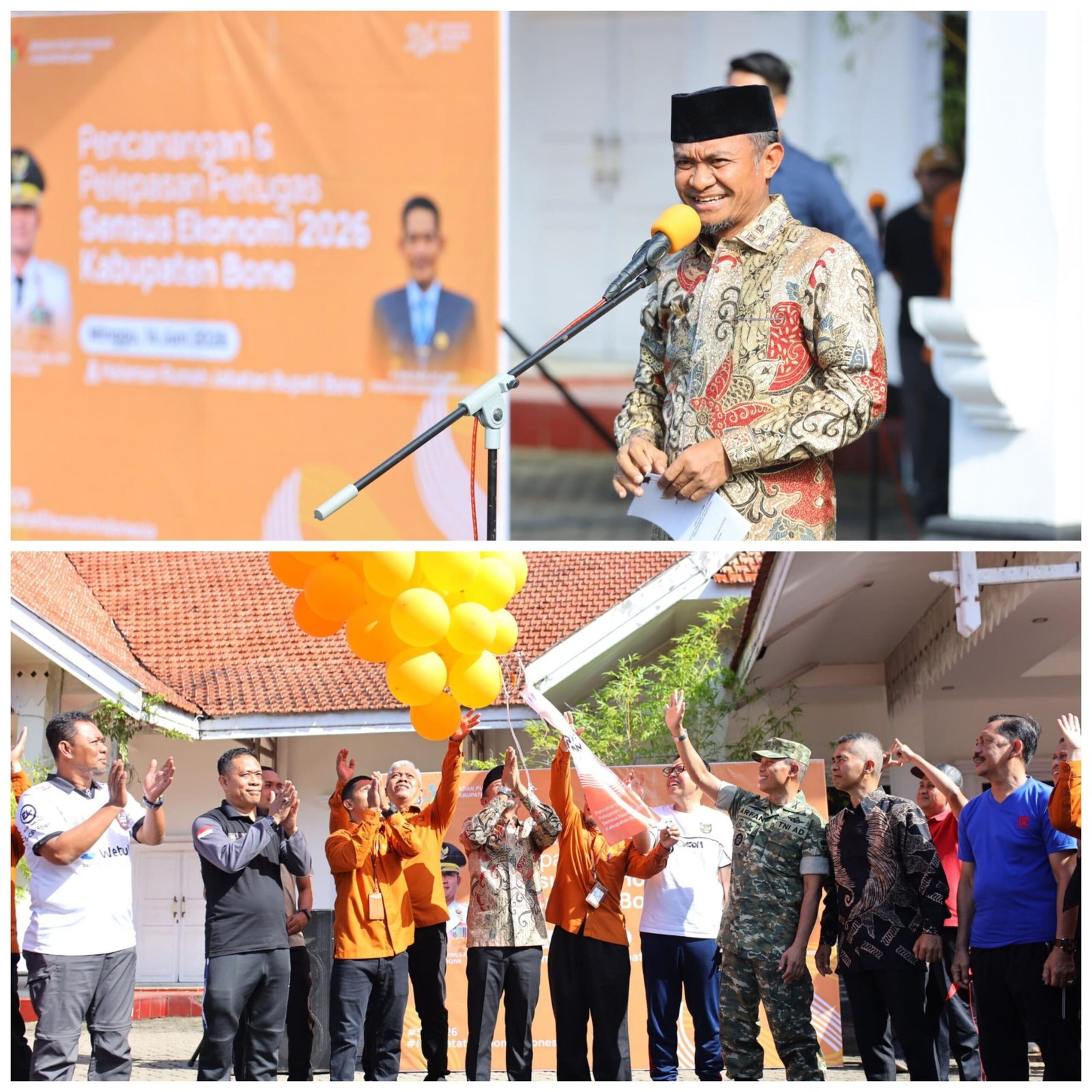 Sensus Ekonomi 2026 Dimulai, Bupati Andi Asman Sulaiman Tegaskan Pentingnya Akurasi Data untuk Tekan Kemiskinan di Bone