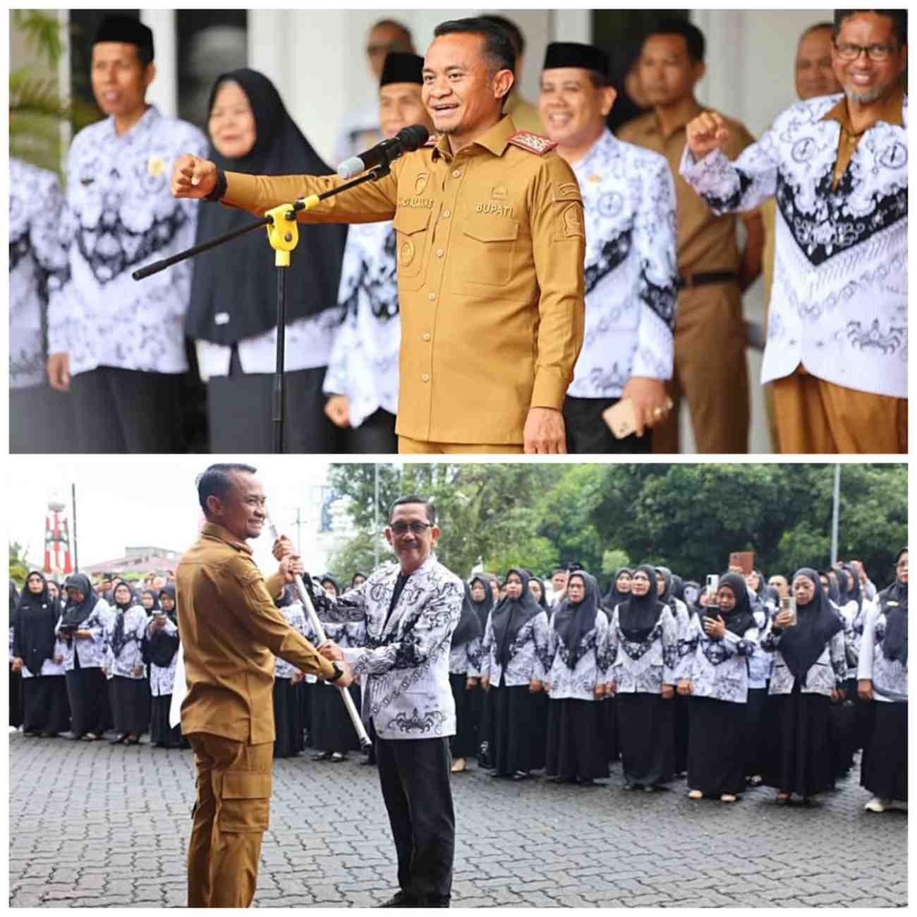 Bupati Bone Lepas Kontingen PGRI Menuju Porsenijar Sulsel 2026, Targetkan Juara Umum
