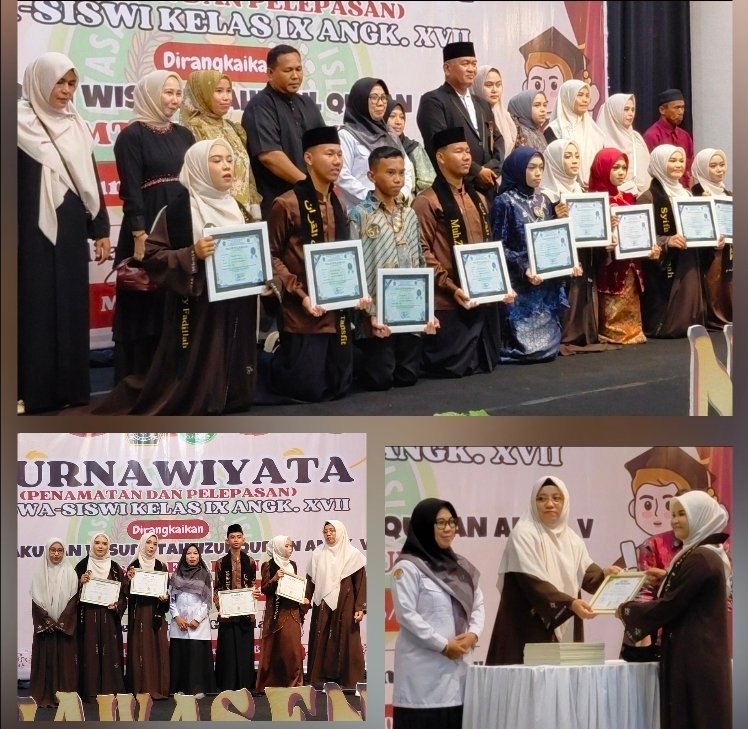 Kepala Kantor Kemenag Bone Hadiri Penamatan dan Pelepasan Murid Kelas iX MTs. Al Faaizun Angkatan XVII