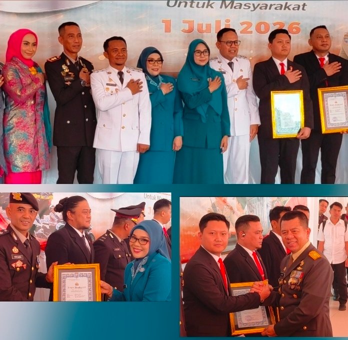 Hari Bhayangkara ke-80 di Bone Berlangsung Khidmat, Bupati dan Forkopimda Serahkan Penghargaan kepada Polisi Berprestasi