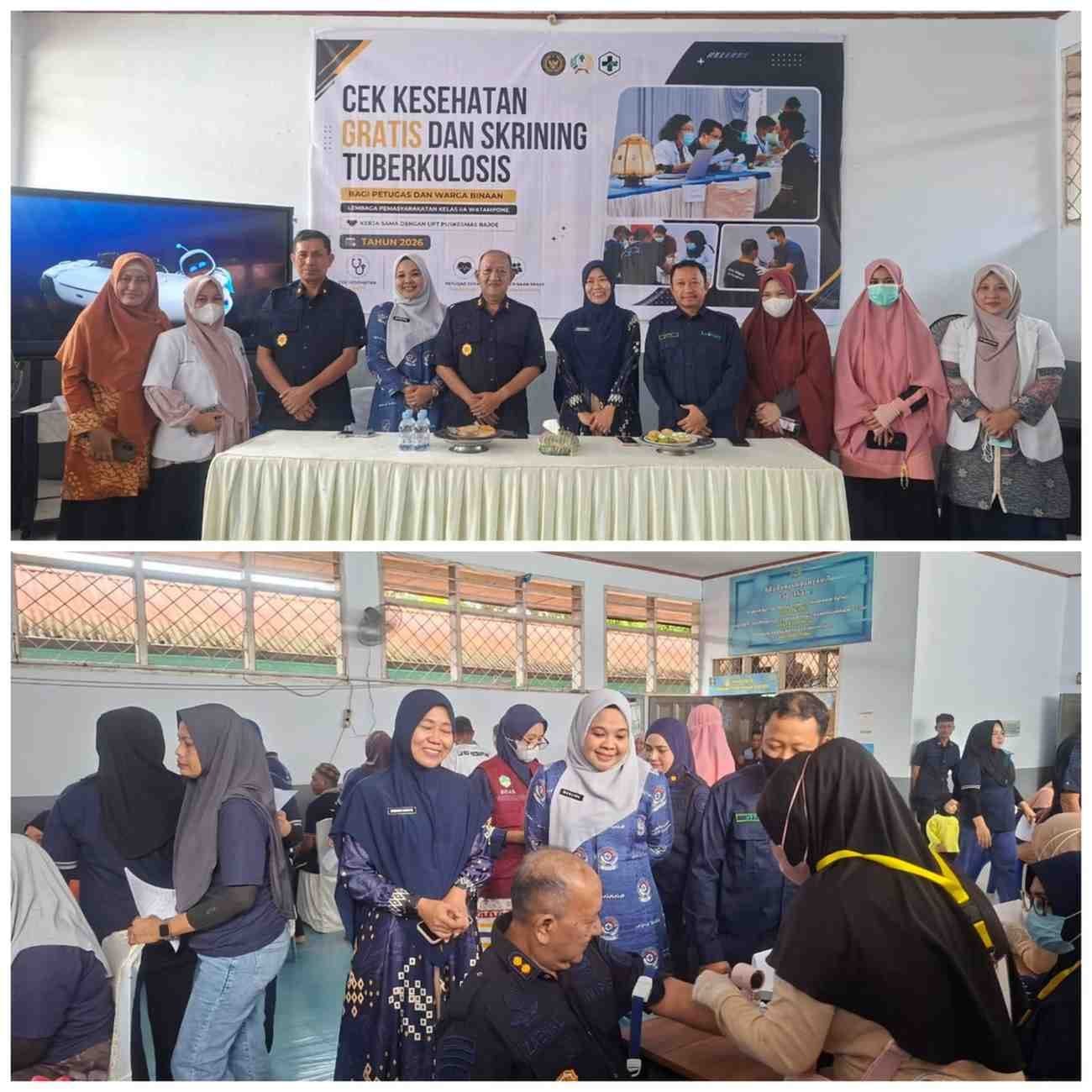 Puskesmas Bajoe Adakan Skrining TBC dan Cek Kesehatan Gratis di Lapas Kelas IIA Watampone
