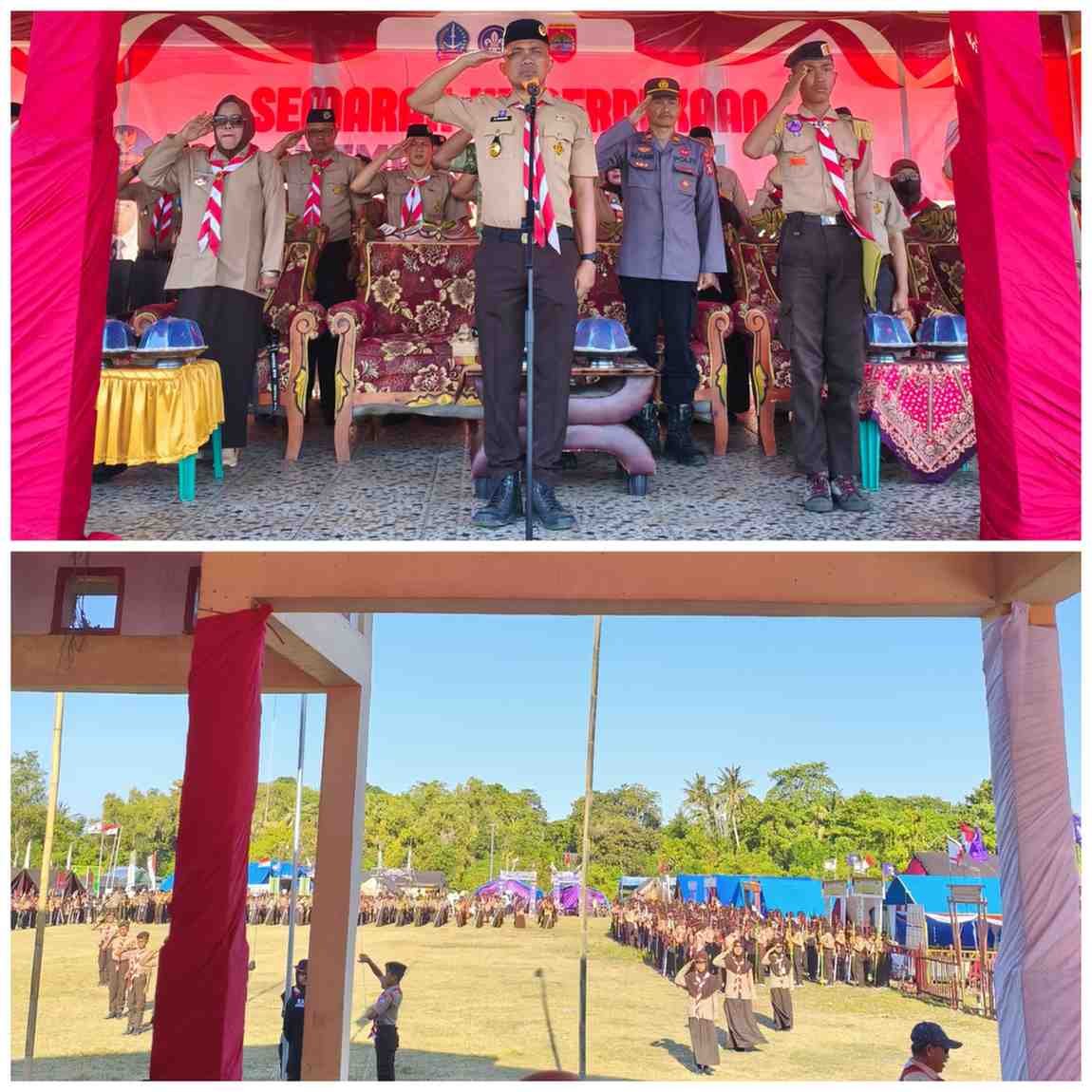 Camat Tanete Riattang Timur Pimpin Upacara Pembukaan Hari Pramuka ke-65 di Lapangan Rompe Bajoe