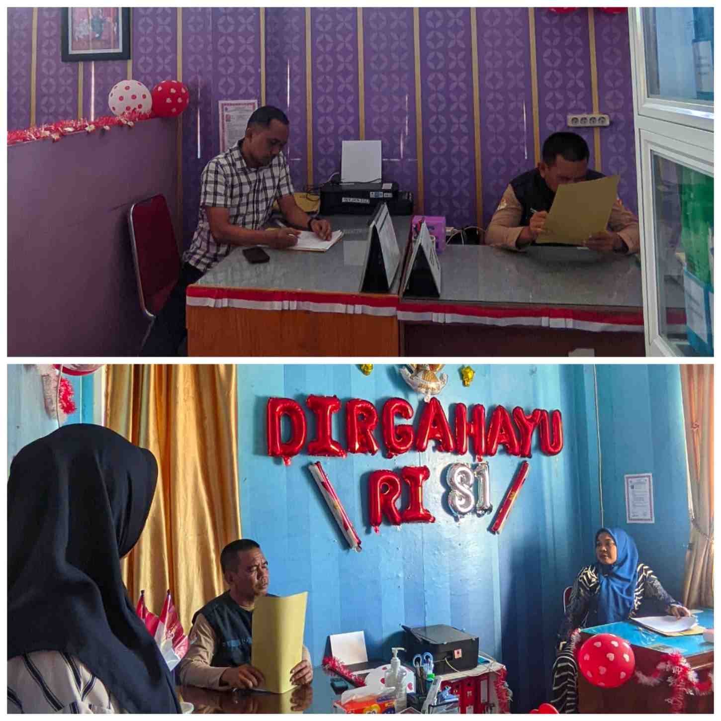 Camat Tanete Riattang Timur Tinjau Kebersihan UPT Puskesmas Bajoe dalam Rangka Semarak HUT RI ke-81