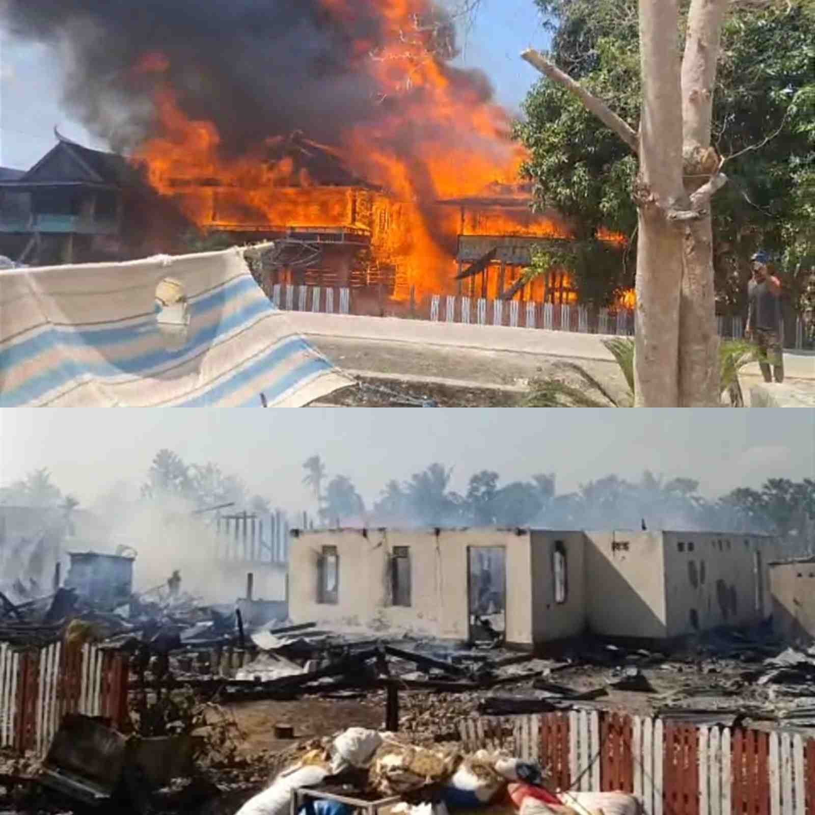 Kebakaran Hebat di Sanrangeng Lappa Dua Boccoe, 11 Unit Rumah Ludes dan Satu Warga Meninggal Dunia