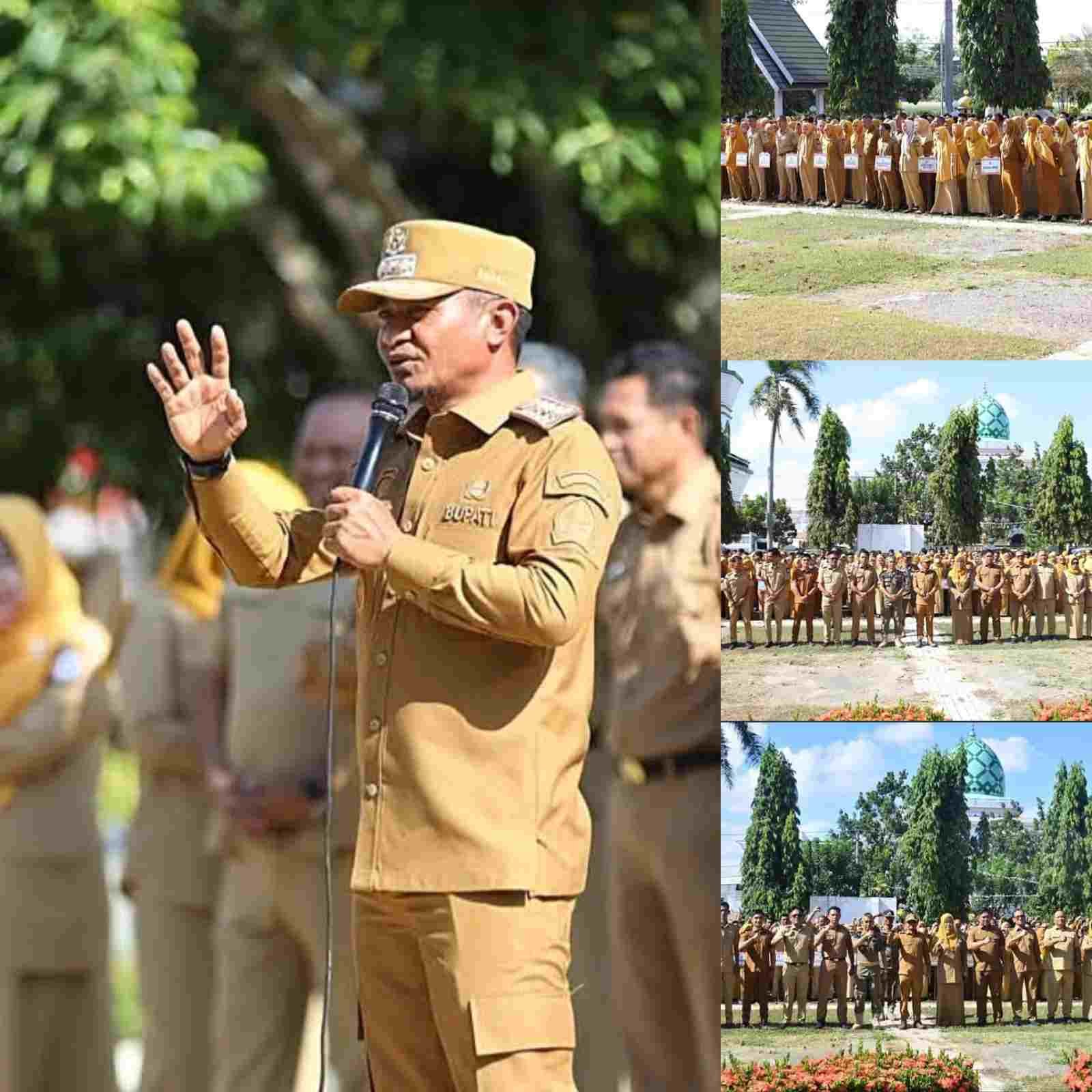 Pimpin Apel dan Sidak, Bupati Bone Tegaskan Disiplin ASN: Telat Apel Kena SP1