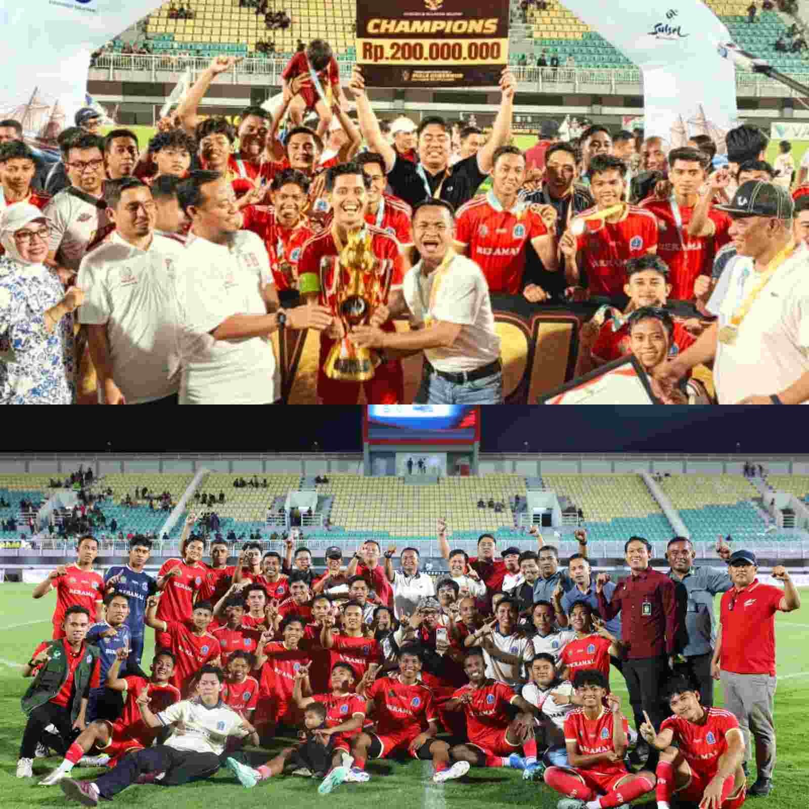 Bupati Andi Asman Sulaiman Ukir Sejarah, Bone Beramal FC Juara Piala Gubernur Sulsel 2026