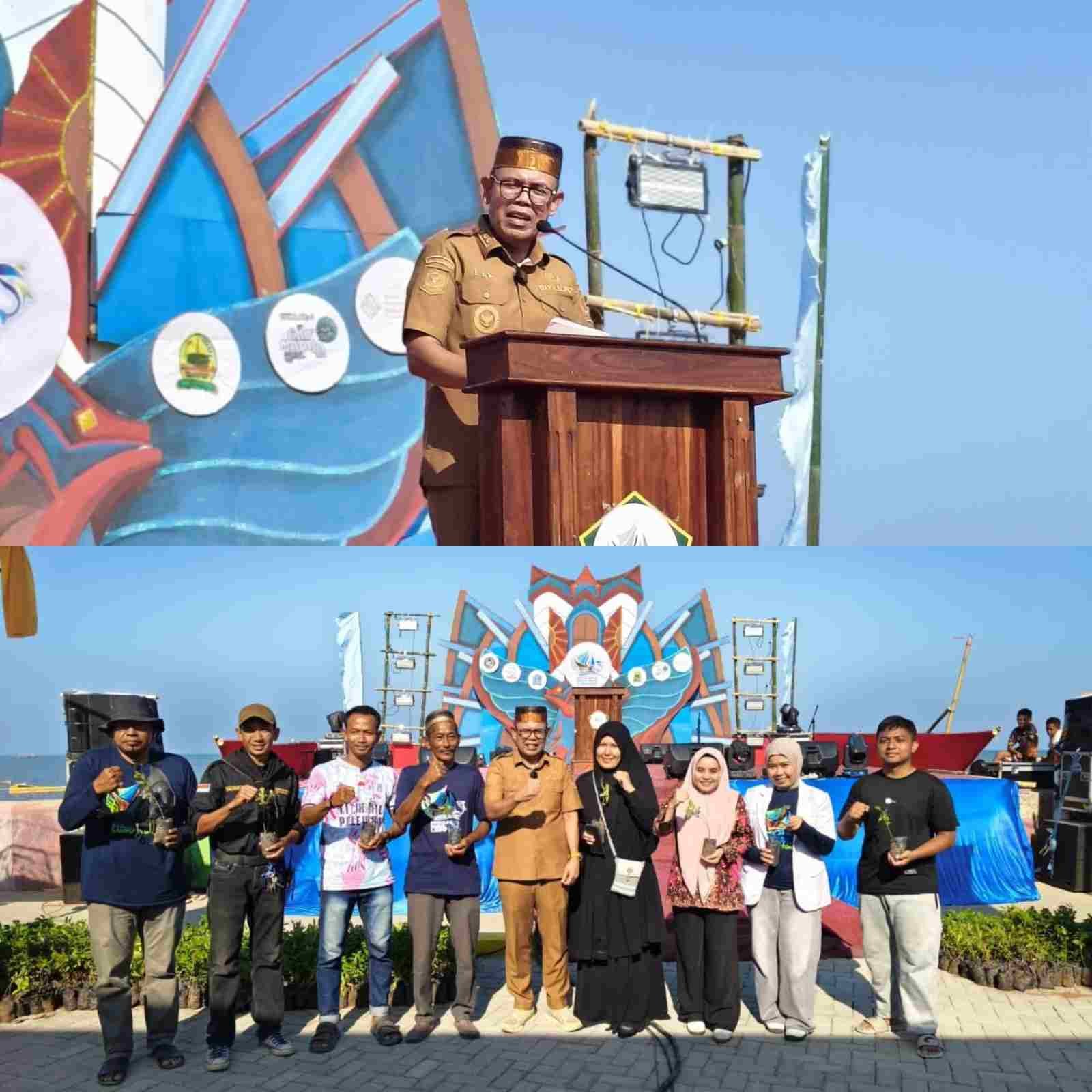 Festival Lampu’ Toae Dibuka di Kampung Nelayan Angkue, 1.000 Bibit Mangrove Ditanam