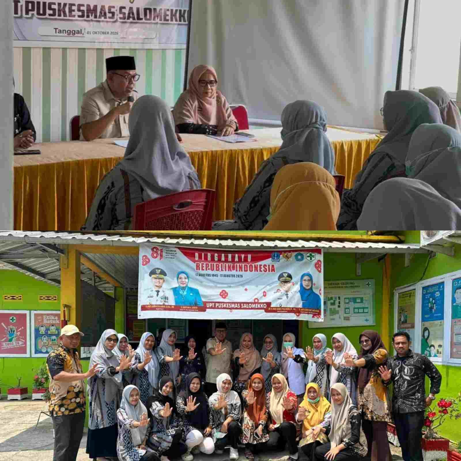 Tinjau Puskesmas Salomekko, Wabup Bone Tekankan Kolaborasi Percepatan Penurunan Stunting